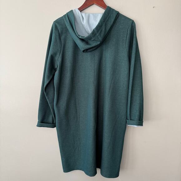 J. Jill Dark Teal  Hoodie Dress - Picture 3 of 16